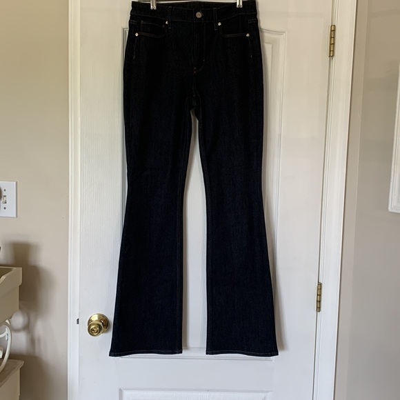 WHBM High rise skinny flare sculpt denim sz 4Short - Picture 3 of 6